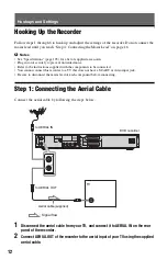 Preview for 12 page of Sony RDR-HX520 Operating Instructions Manual