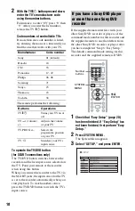 Preview for 18 page of Sony RDR-HX520 Operating Instructions Manual