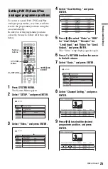 Preview for 25 page of Sony RDR-HX520 Operating Instructions Manual