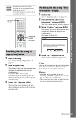 Preview for 37 page of Sony RDR-HX520 Operating Instructions Manual