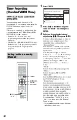 Preview for 42 page of Sony RDR-HX520 Operating Instructions Manual