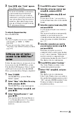 Preview for 25 page of Sony RDR-HX525 Operating Instructions Manual