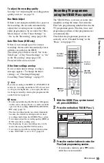 Preview for 55 page of Sony RDR-HX525 Operating Instructions Manual