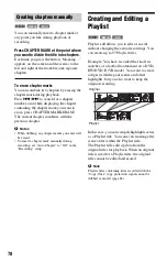 Preview for 78 page of Sony RDR-HX525 Operating Instructions Manual