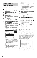 Preview for 86 page of Sony RDR-HX525 Operating Instructions Manual