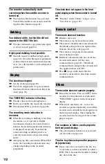 Preview for 112 page of Sony RDR-HX525 Operating Instructions Manual