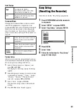 Preview for 91 page of Sony RDR-HX710 Operating Instructions Manual