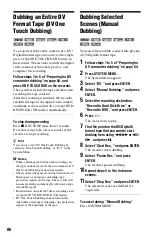 Preview for 86 page of Sony RDR-HX750 Operating Instructions Manual