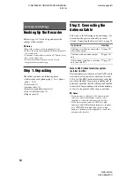 Preview for 14 page of Sony RDR-HX910 Operating Instructions Manual