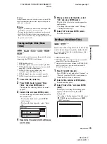 Preview for 75 page of Sony RDR-HX910 Operating Instructions Manual