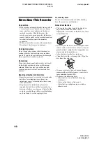 Preview for 110 page of Sony RDR-HX910 Operating Instructions Manual