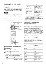 Preview for 20 page of Sony RDR-VX410 Operating Instructions Manual