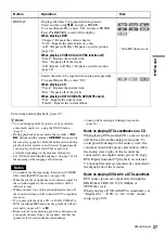 Preview for 37 page of Sony RDR-VX410 Operating Instructions Manual