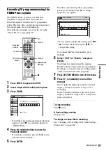 Preview for 81 page of Sony RDR-VX410 Operating Instructions Manual