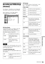 Preview for 105 page of Sony RDR-VX410 Operating Instructions Manual