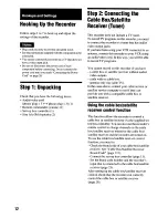 Preview for 12 page of Sony RDR VX555 - DVDr/ VCR Combo Operating Instructions Manual