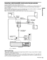 Preview for 13 page of Sony RDR VX555 - DVDr/ VCR Combo Operating Instructions Manual