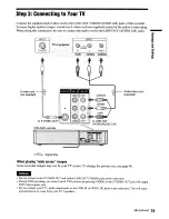 Preview for 15 page of Sony RDR VX555 - DVDr/ VCR Combo Operating Instructions Manual