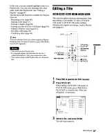 Preview for 57 page of Sony RDR VX555 - DVDr/ VCR Combo Operating Instructions Manual