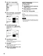 Preview for 62 page of Sony RDR VX555 - DVDr/ VCR Combo Operating Instructions Manual