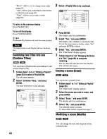 Preview for 64 page of Sony RDR VX555 - DVDr/ VCR Combo Operating Instructions Manual