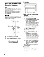 Preview for 78 page of Sony RDR VX555 - DVDr/ VCR Combo Operating Instructions Manual