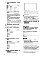 Preview for 92 page of Sony RDR VX555 - DVDr/ VCR Combo Operating Instructions Manual