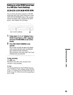 Preview for 93 page of Sony RDR VX555 - DVDr/ VCR Combo Operating Instructions Manual