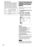 Preview for 102 page of Sony RDR VX555 - DVDr/ VCR Combo Operating Instructions Manual