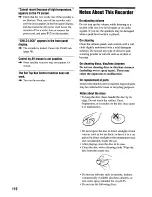 Preview for 110 page of Sony RDR VX555 - DVDr/ VCR Combo Operating Instructions Manual