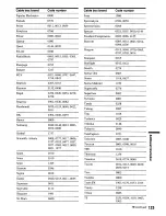 Preview for 123 page of Sony RDR VX555 - DVDr/ VCR Combo Operating Instructions Manual