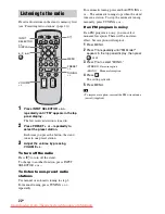 Preview for 22 page of Sony RHT-G1500 Operating Instructions Manual