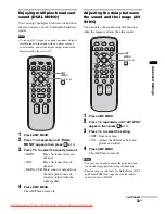 Preview for 33 page of Sony RHT-G1500 Operating Instructions Manual