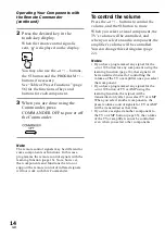 Preview for 14 page of Sony RM-AV2100T Operating Instructions Manual