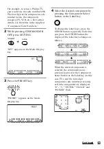 Preview for 13 page of Sony RM-AV3100 - Integrated Remote Commander Operating Instructions Manual