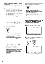 Preview for 28 page of Sony RM-AV3100 - Integrated Remote Commander Operating Instructions Manual