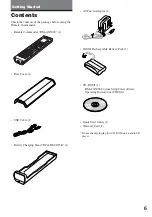 Preview for 6 page of Sony RM-AX5000 Operating Instructions Manual