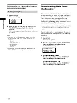 Preview for 18 page of Sony RM-LJ302 Operating Instructions Manual