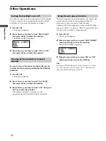 Preview for 20 page of Sony RM-LJ302 Operating Instructions Manual