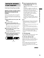 Preview for 13 page of Sony RM-PP505L Operating Instructions Manual