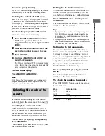 Preview for 15 page of Sony RM-PP505L Operating Instructions Manual