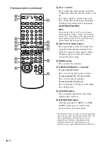 Preview for 6 page of Sony RM-PP506L Operating Instructions Manual