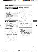 Preview for 3 page of Sony RM-U306 Operating Instructions Manual