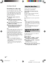 Preview for 32 page of Sony RM-U306 Operating Instructions Manual