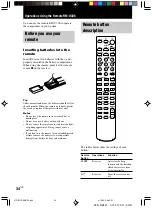 Preview for 34 page of Sony RM-U306 Operating Instructions Manual