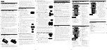 Preview for 2 page of Sony RM-V20T Operating Instructions