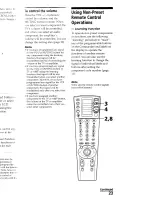 Preview for 23 page of Sony RM-VL1000 - Integrated Remote Commander Operating Instructions Manual