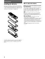 Preview for 6 page of Sony RM-VL610T Operating Instructions Manual