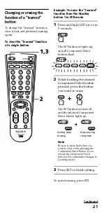 Preview for 21 page of Sony RM-VL700 Operating Instructions Manual