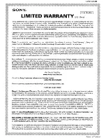 Preview for 11 page of Sony RM-X60M - Marine Remote Commander Operating Instructions Manual